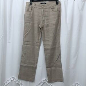 Women’s LiverPool Khaki Linen Pants‎ Size 10/30 EUC